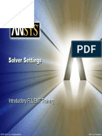 4 Solver Settings Ansys Fluent