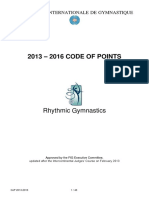 FIG Rhythmic Gymnastics Code of Points 2013-2016