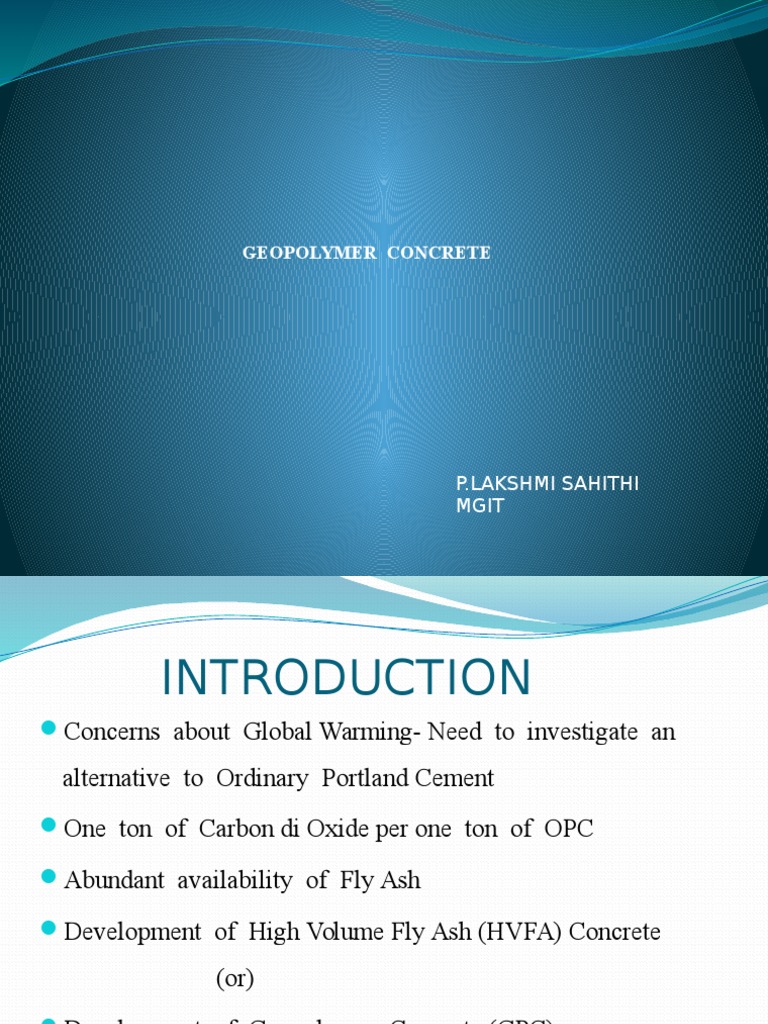 Geopolymer Concrete: Benefits and Drawbacks | PDF | Sodium Hydroxide ...