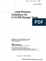 External Pressure Limitations for Storage Tanks