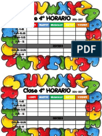 Horario 2º ciclo