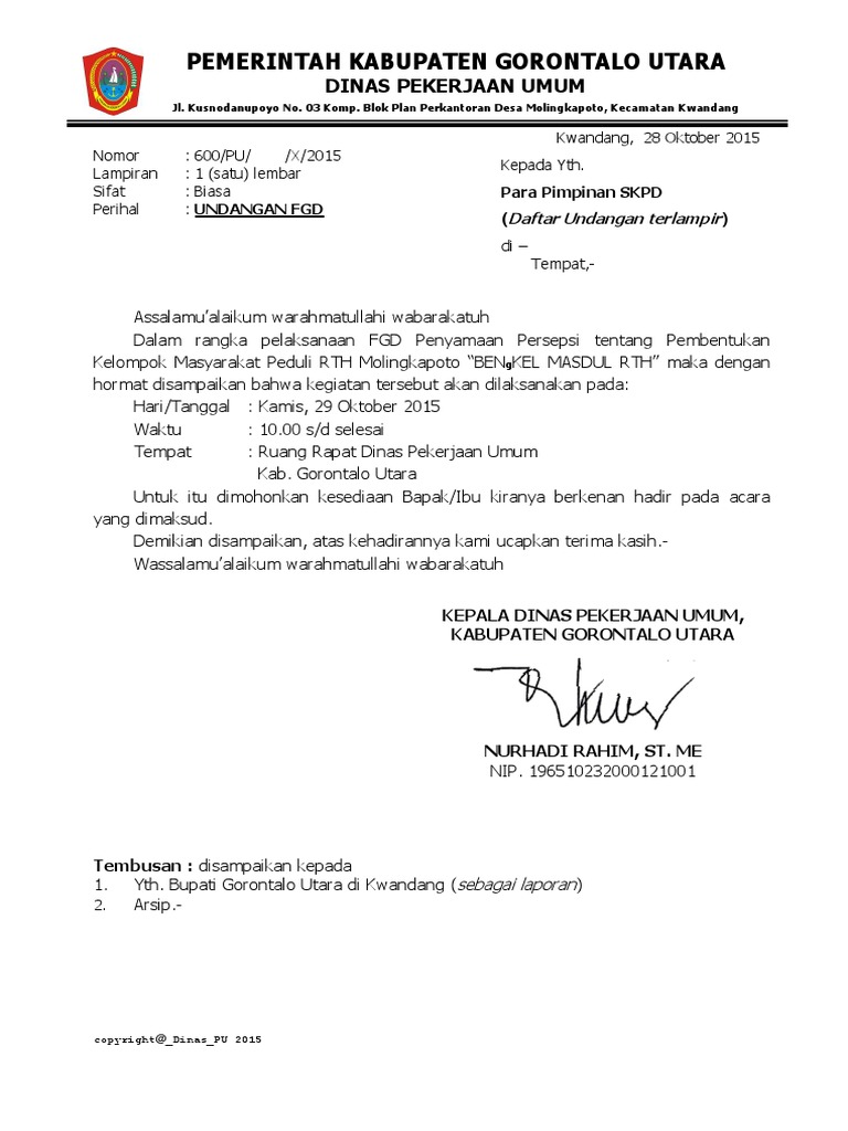 Undangan FGD PDF | PDF