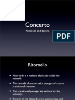 Concerto: Ritornello and Beyond