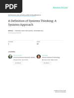 RArnold Systems Thinking Definition