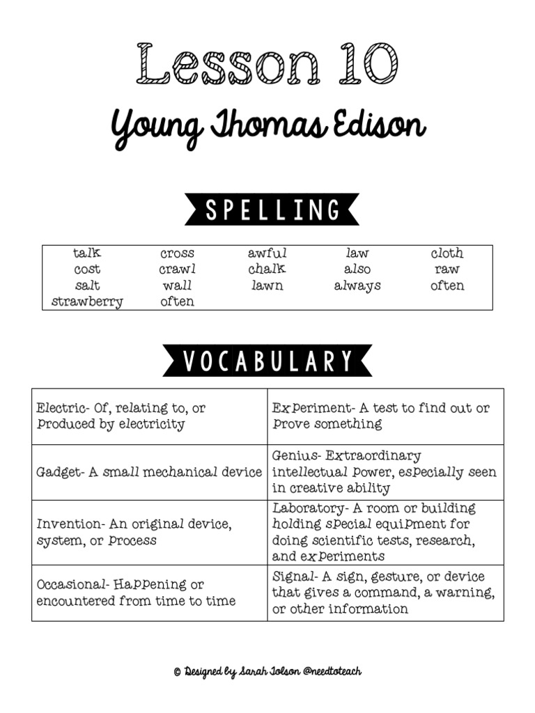 Lesson 10 Study Guide | PDF