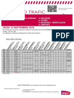 Axe Q - Info Trafic Intercites Paris Austerlitz-Orleans - Tours - Montlucon - ...