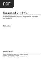 Exceptional C++ Style