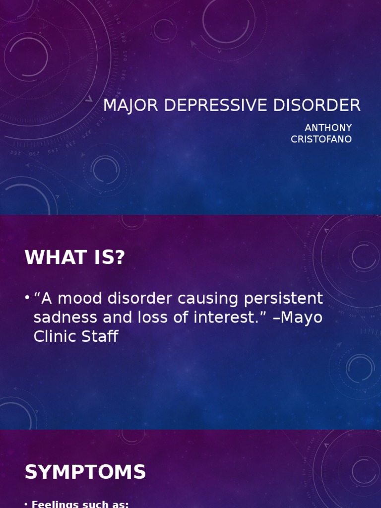 Major Depressive Disorder | PDF