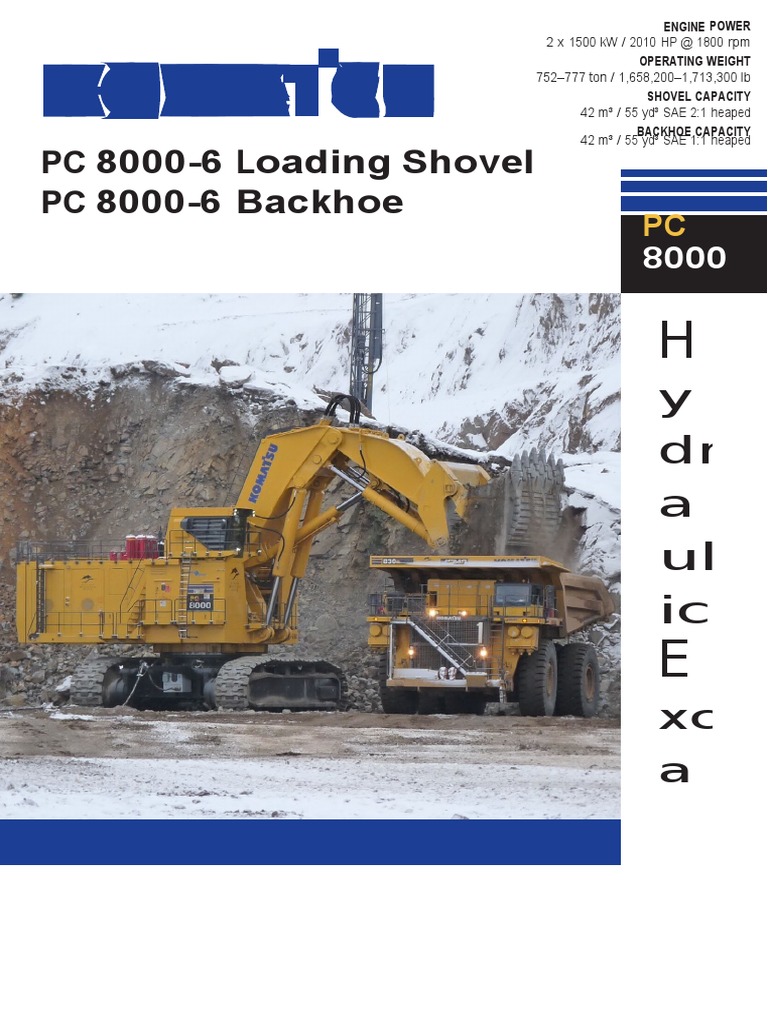 Komatsu Pc8000 English Pdf Vehicles Mechanical Engineering