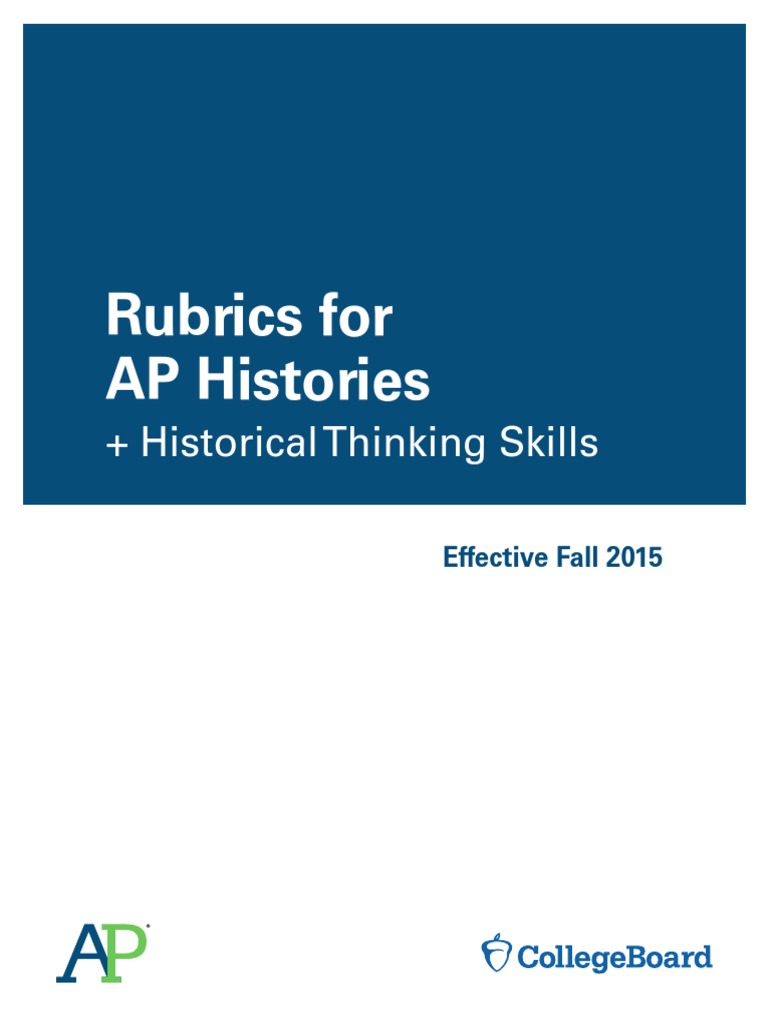 APUSH Essay Rubrics PDF PDF Rubric (Academic) Evaluation