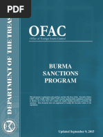 U.S. Sanctions against Myanmar