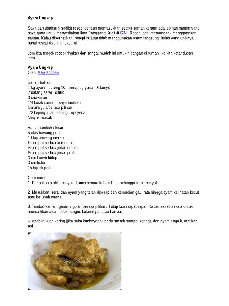 Masak Ikan Panggang Santan Masak Ikan Panggang Santan