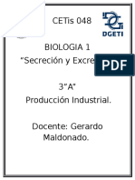 CETis 048 Biología 1 Secreción y Excreción