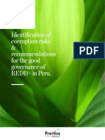 Identification of corruption risks & recommendations for the good governance of REDD+ in Peru