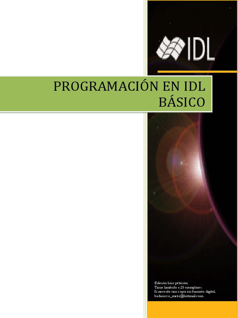 Curso Idl | PDF | Widget (Gui) | Estructura de datos de matriz