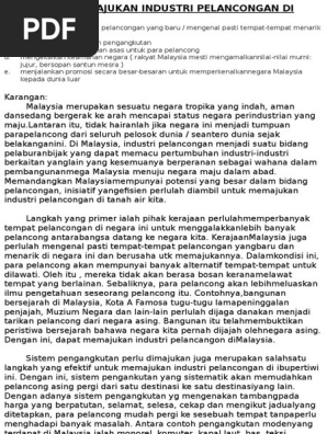 Cara Memajukan Industri Kraf Tangan Pdf