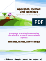 Language Teaching Approach, Method and Technique Explained