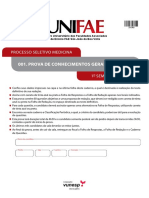 Prova Unifae PDF