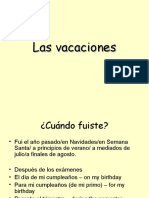 Las Vacaciones