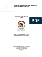 Manual de Calidad Para Una Empresa Procesadora de Alimentos Basado en La Norma Iso 9001-2008