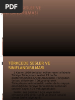 Turkcede Sesler Ve Siniflandirilmasi1