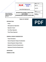 Engineering Design Guideline Separator Vessel Rev01