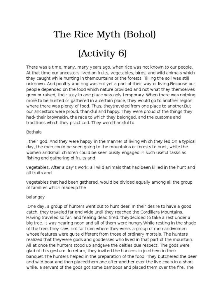 The Rice Myth PDF Hunting Food And Drink