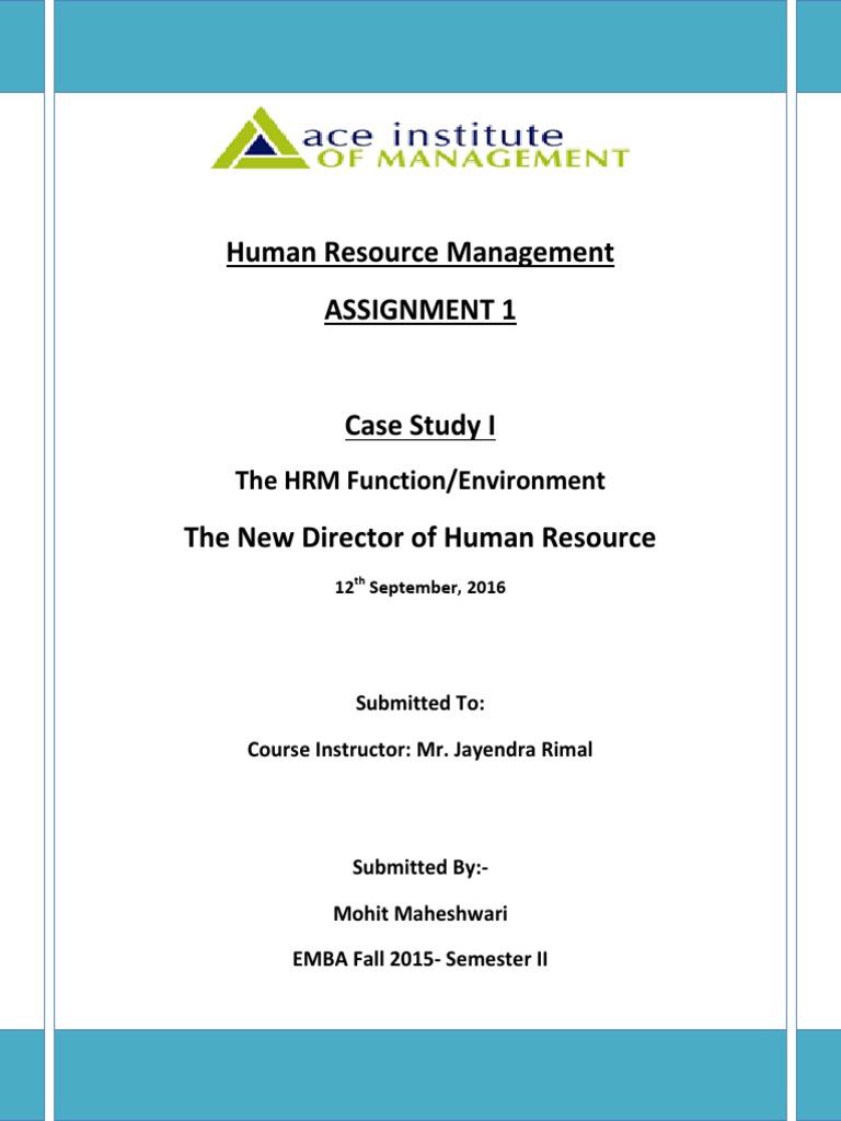 The New Director of Human Resource | PDF | Human Resources | Employment