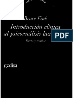 Fink Bruce Introduccion Clinica Al Psicoanalisis Lacaniano