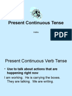 Present Continuous Tense