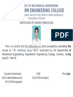 Rajalakshmi Engineering College: Department of Mechanical Engineering