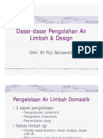 Dasar Pengolahan Air Limbah & Design