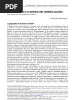 Sonofusione-Fusione Nucleare a to Inerziale Acustico