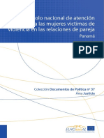 Protocolo de Atención A Mujeres Víctimas de Violencia en El Noviazgo-Panamá