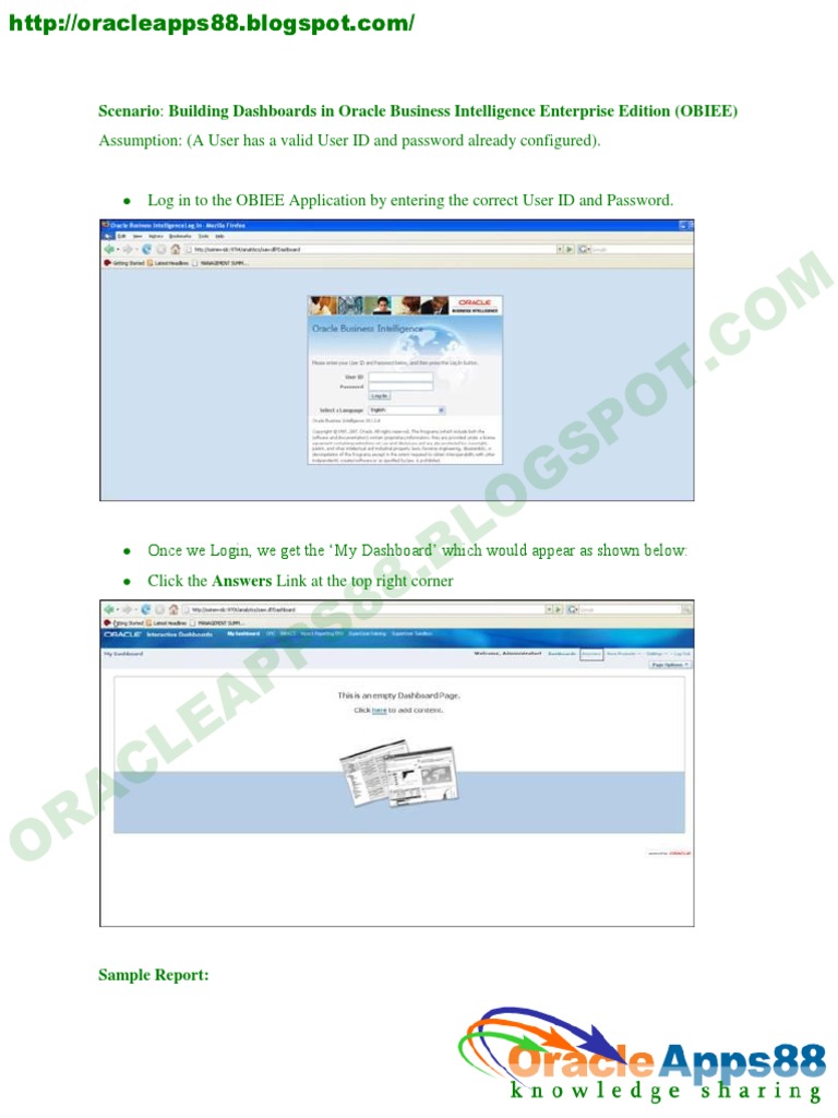 How To Build Report On OBIEE PDF | PDF | Command Line Interface ...