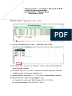 Atividade Excel - Prova