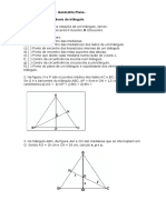 Pontos notáveis do triângulo e ângulos inscritos na circunferência