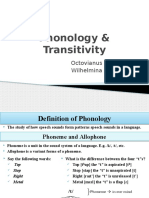 Phonology and Transitivity