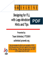 Designing For FLL With LEGO - Hints and Tips