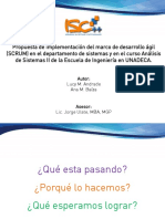 Defensa Scrum en Departamento de Desarrollo y Modificación Del Prontuario