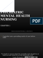 Psychiatric Mental Health Nursing CH 1