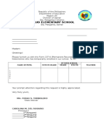 Form 137 Request