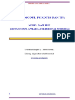 Modul Motivational Appraisal For Personal Potential Test PDF