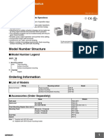 Model Number Structure: Digital Daily Time Switch