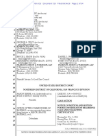 Senne v. MLB - Plaintiff's Motion For Reconsideration Regarding Class and Collective Certification (Sept. 14, 2016)