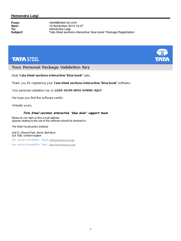 Tata Steel Sections Interactive 'Blue Book' | PDF