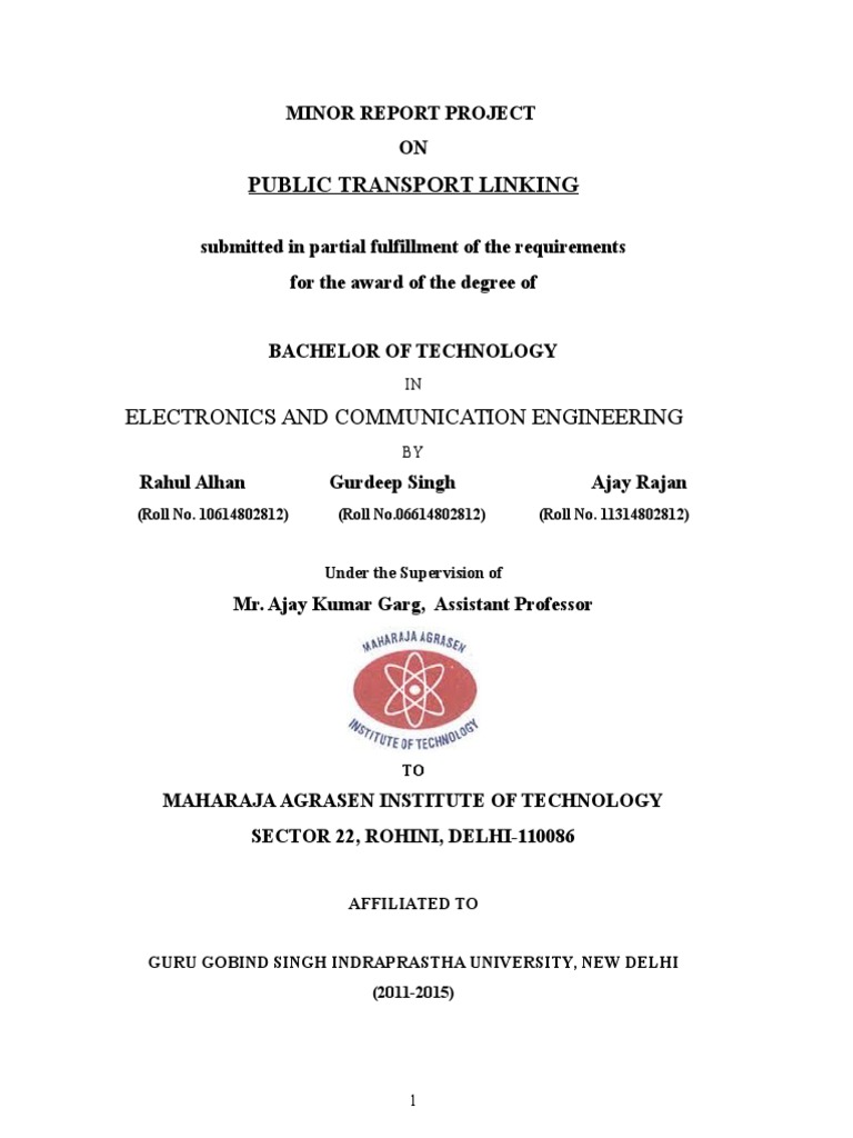 Bus Transport Linking System | PDF | Digital Electronics | Manufactured ...