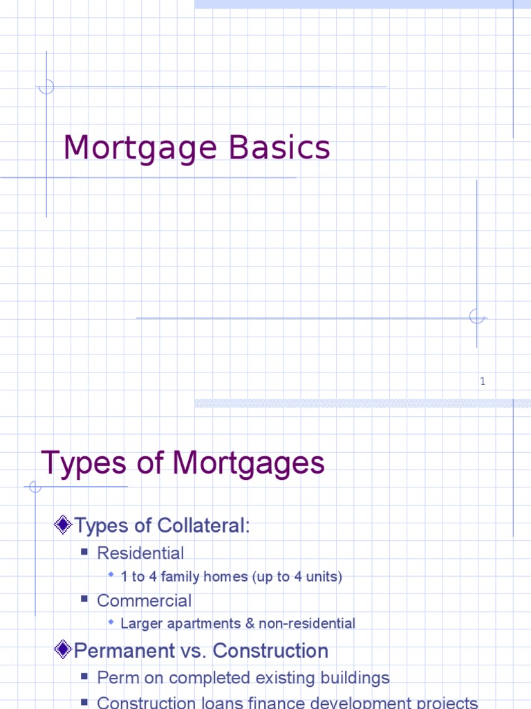 Mortgage Basics PDF Refinancing Mortgage Loan