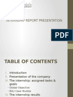 Internship Report on Company Presentation and Assigned Tasks
