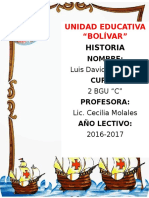Unidad Educativa "Bolívar": Historia